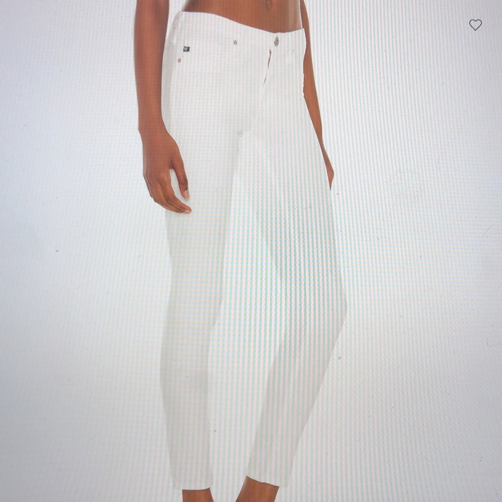 AG white pants - skinny ankle jeans from Adriano Goldschmied